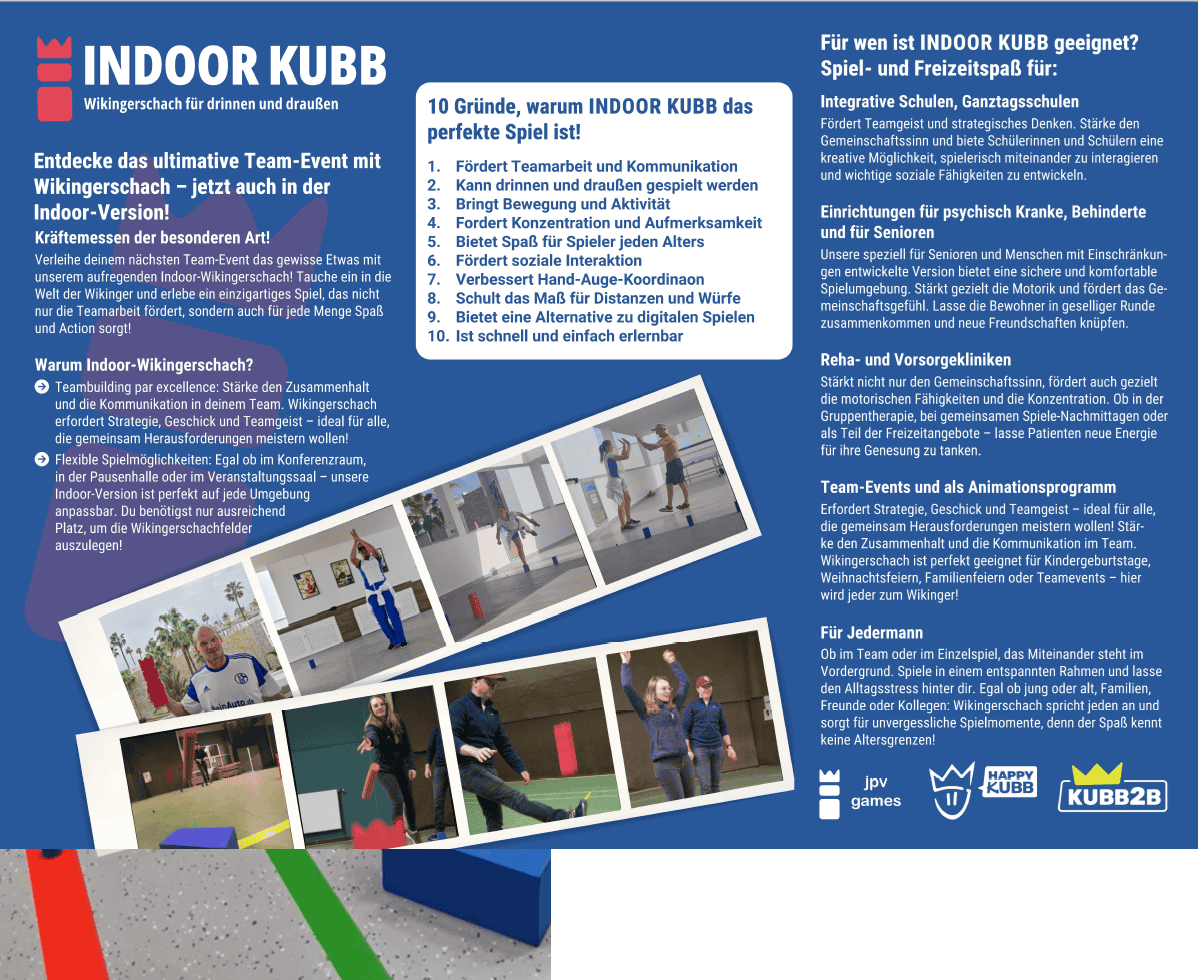warum indoor kubb vorteile